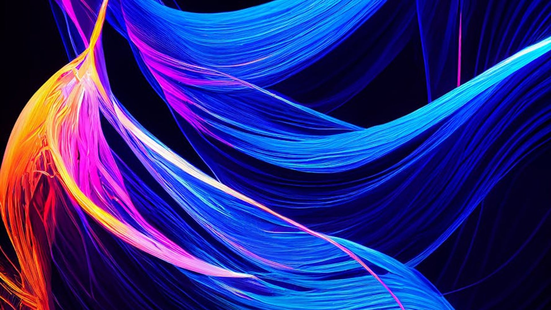 Abstract background showing fluid lines of light suggesting motion and energy.